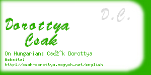 dorottya csak business card